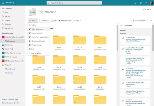 Shared-libraries-in-OneDrive