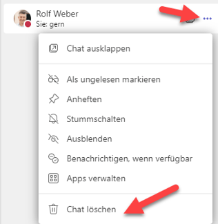 Chat löschen