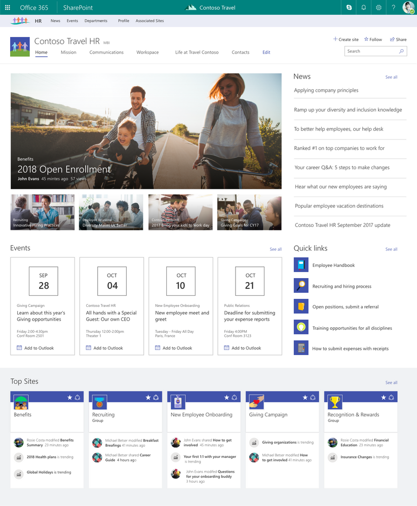 SharePoint 2019 Hub Site
